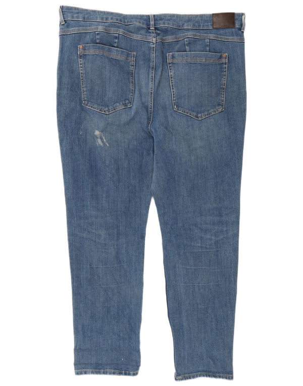 Jeans slim da donna Marks & Spencer UK 20 2XL W38 L27 Cotone blu