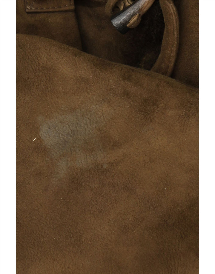 Soprabito in shearling con cappuccio da uomo VINTAGE IT 50 Shearling grande color kaki