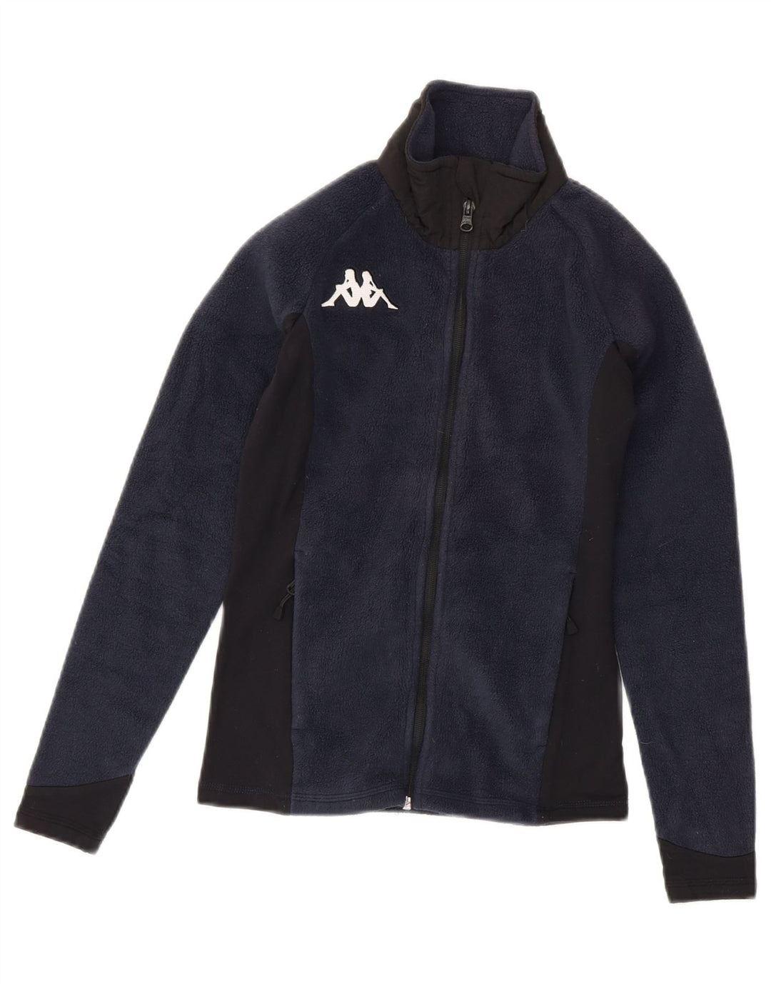 Giacca in pile da donna Kappa UK 6 XS blu navy color block