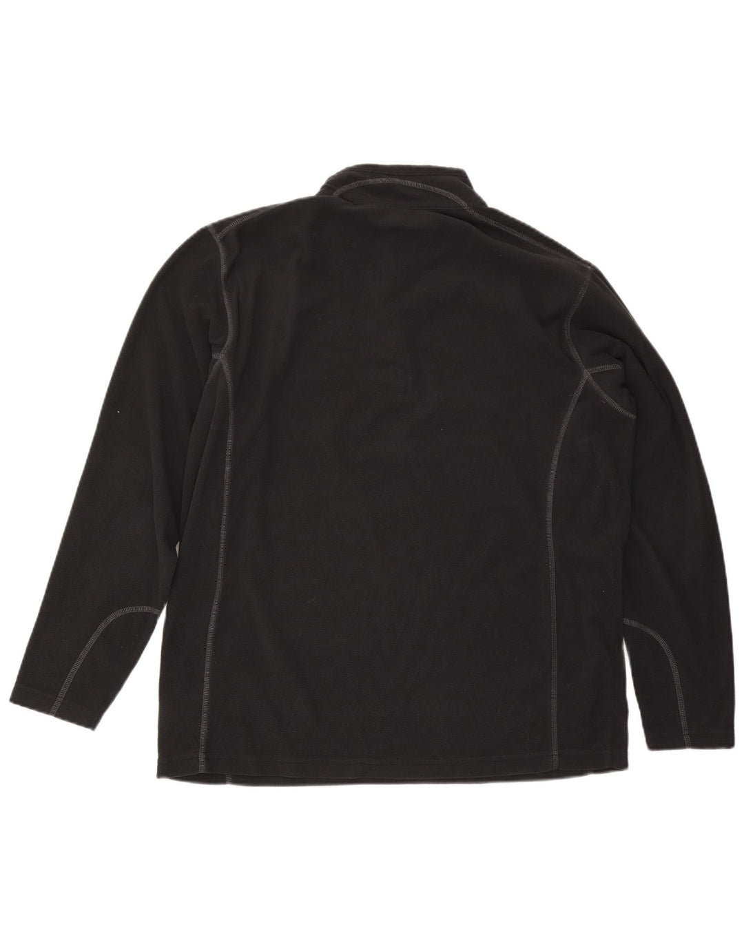 Maglione in pile Columbia da uomo con zip e collo XL in poliestere grigio