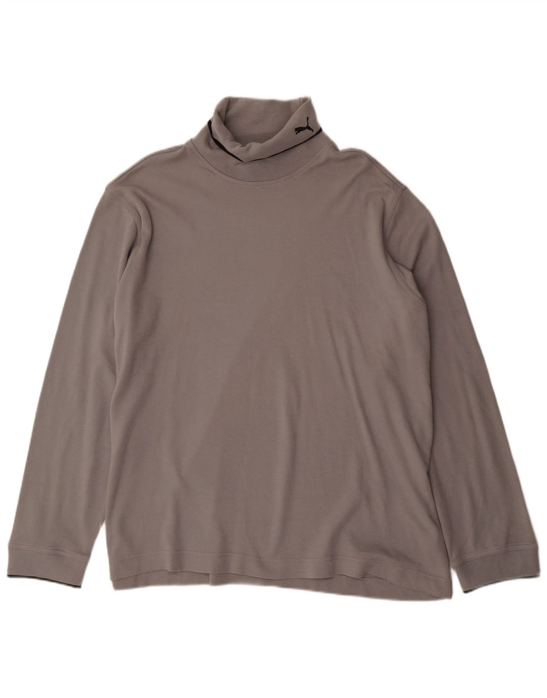 Maglia PUMA da uomo a collo alto a maniche lunghe 2XL in cotone grigio