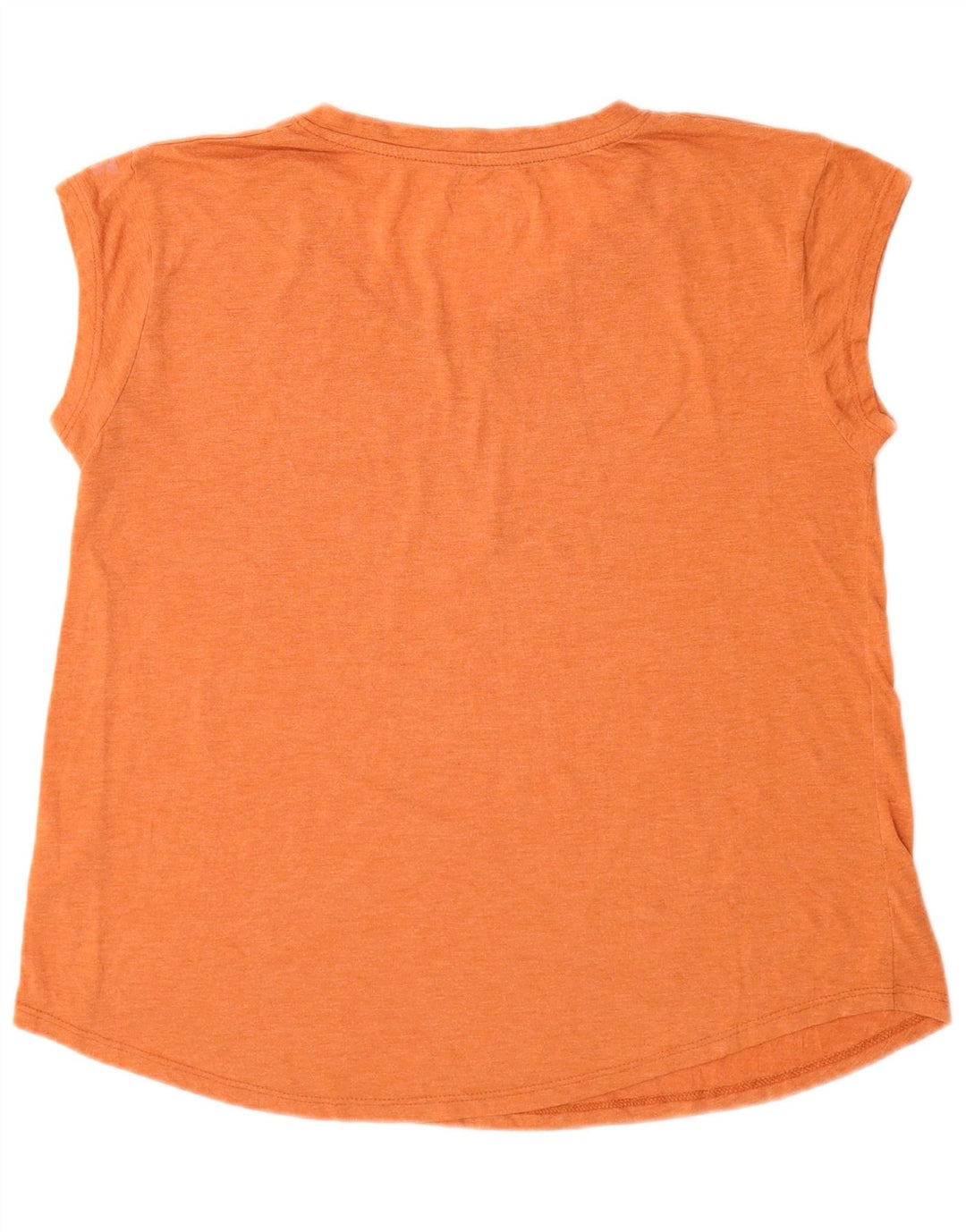 T-shirt grafica da donna Russell Athletic Top US 12/14 Large Arancione Poliestere