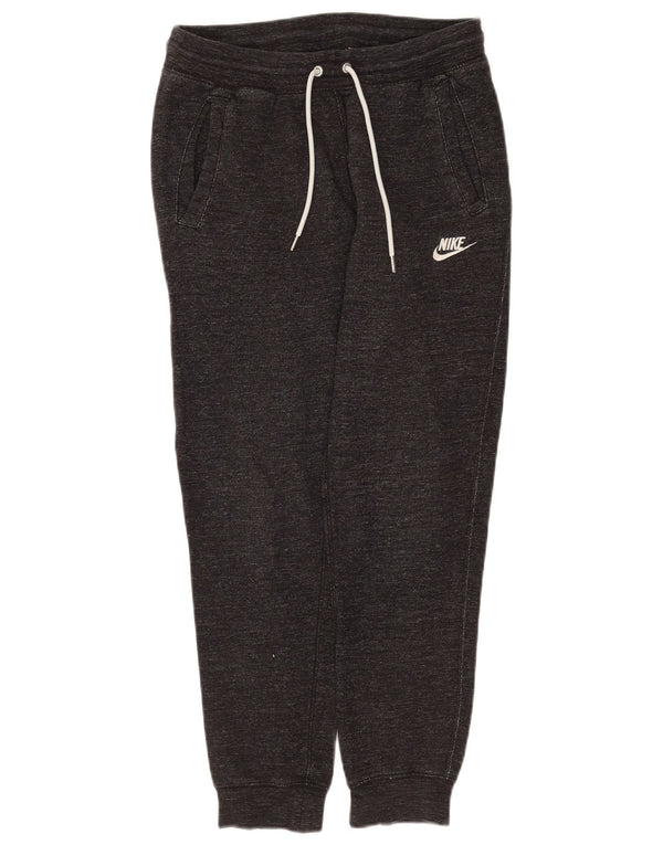 Pantaloni da tuta da donna Nike Joggers UK 10 Small Grey Flecked Cotton