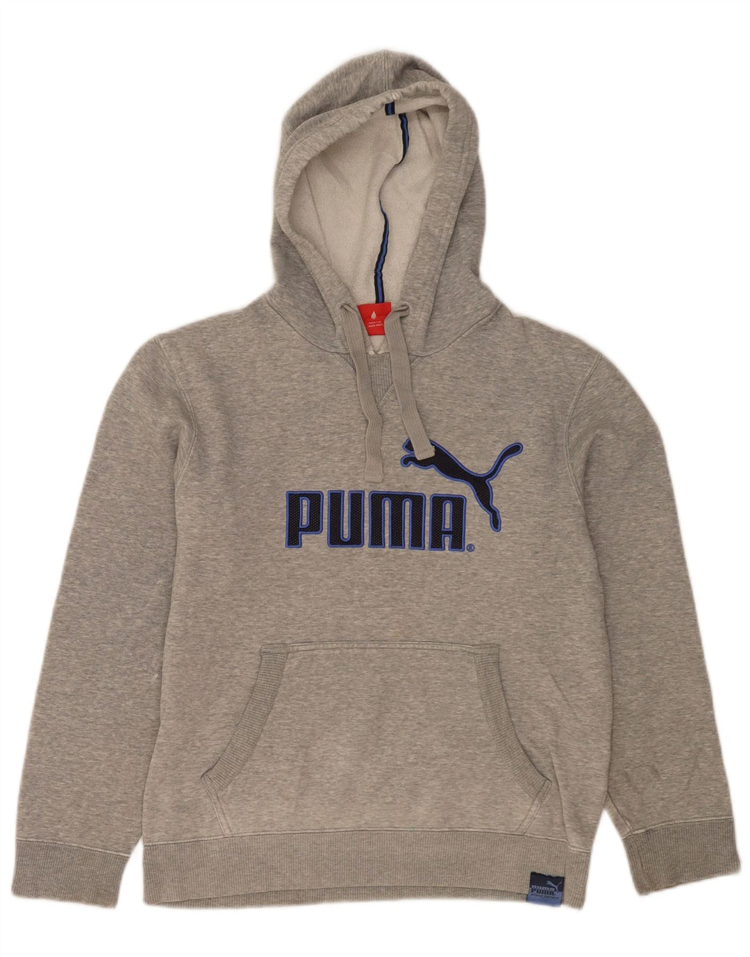 Felpa con cappuccio grafica da uomo Puma piccola grigia chiazzata