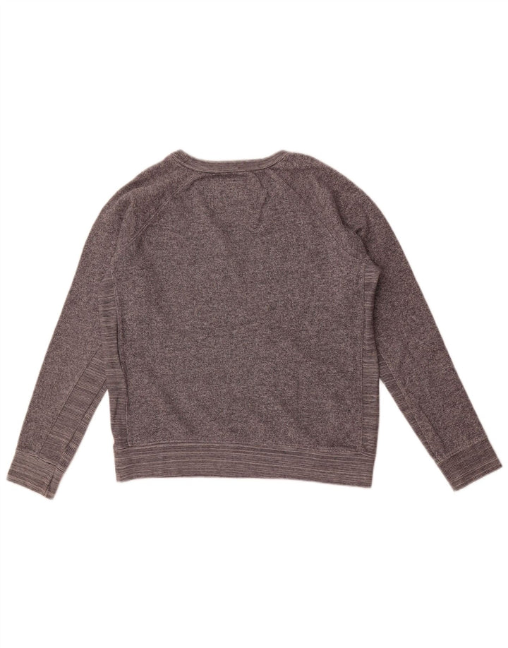 Felpa corta da donna Playlife con grafica, maglione UK 14 grigio medio screziato