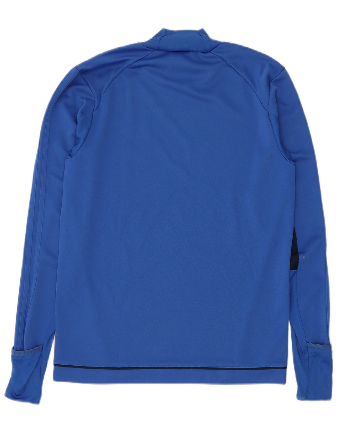 Top ADIDAS da uomo a manica lunga piccolo blu in poliestere