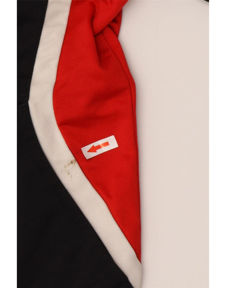 Giacca da tuta da uomo Adidas UK 44/46 Large Nero Colourblock Poliestere