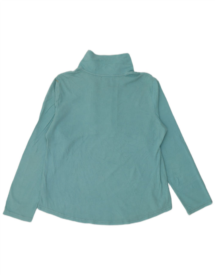 Top da tuta pullover con zip e collo da donna CHAPS UK 18 XL cotone blu