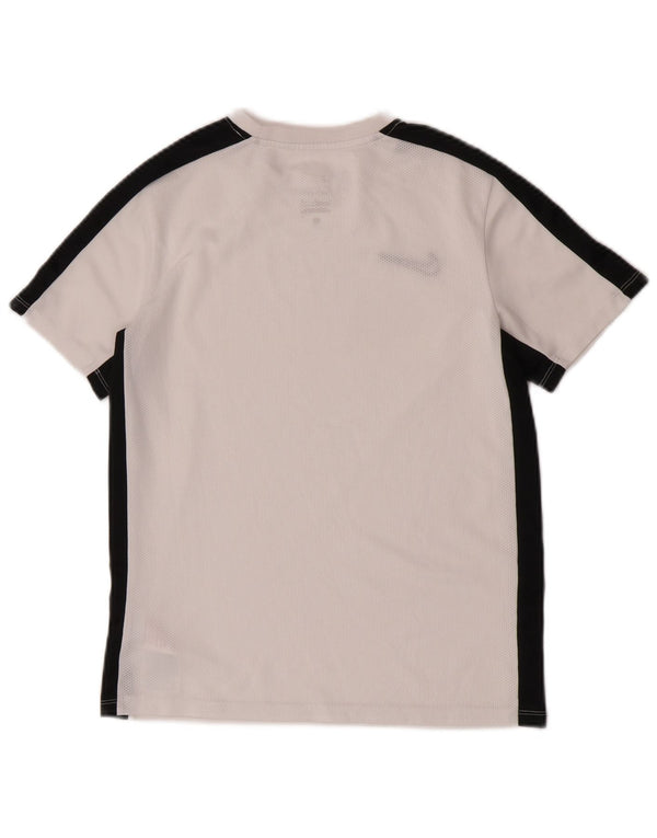 T-shirt da ragazzo Nike Dri Fit Top 12-13 anni Large in poliestere color block bianco