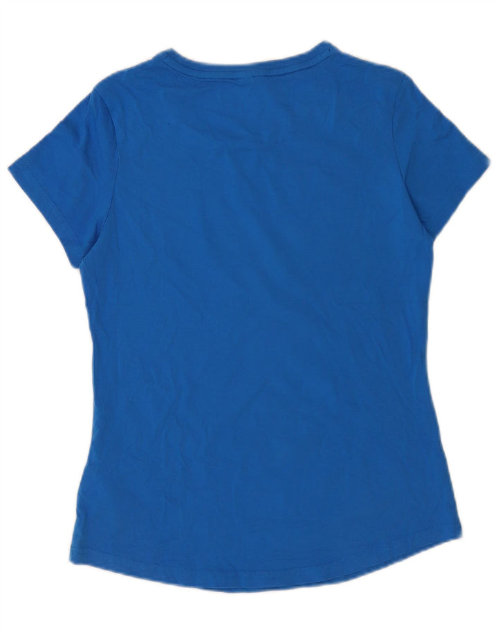 T-shirt da donna Puma Top UK 12 cotone blu medio