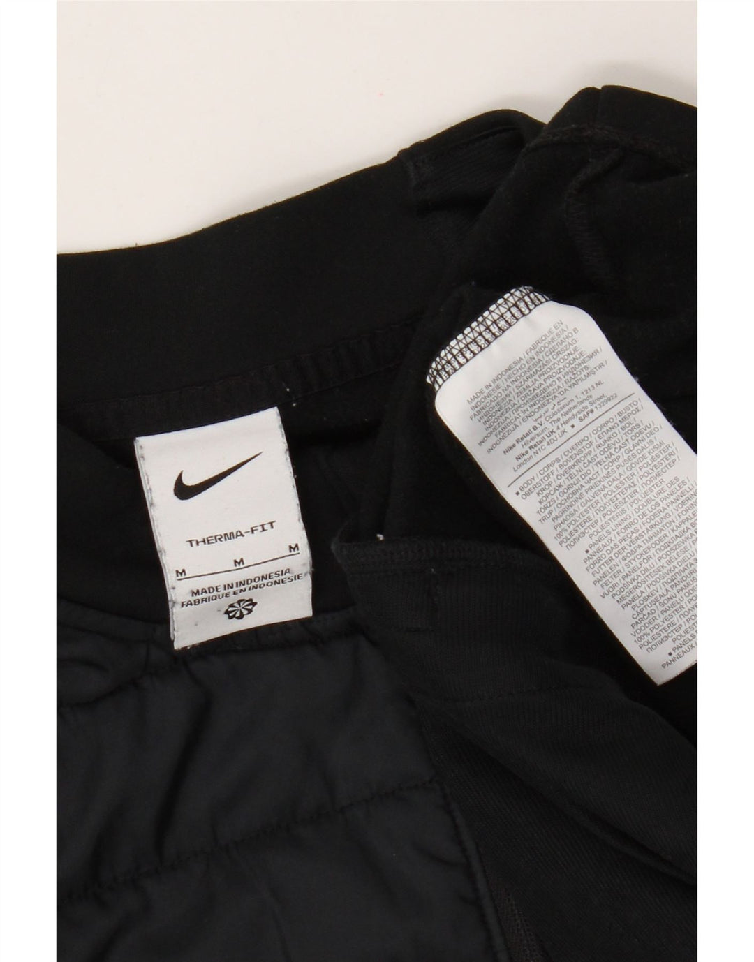 Top della tuta pullover Nike Therma-Fit da uomo, color block medio nero