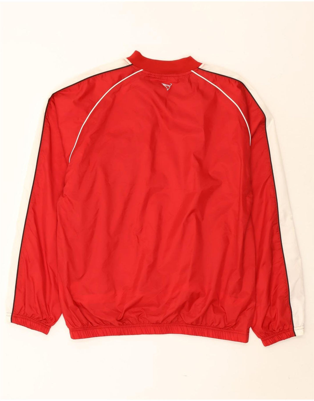 Jako Uomo Pullover Tuta Giacca Top Grande Rosso Colourblock Nylon