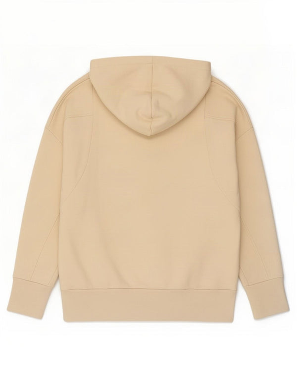 Felpa con cappuccio oversize da donna Adidas UK 16 grande cotone beige