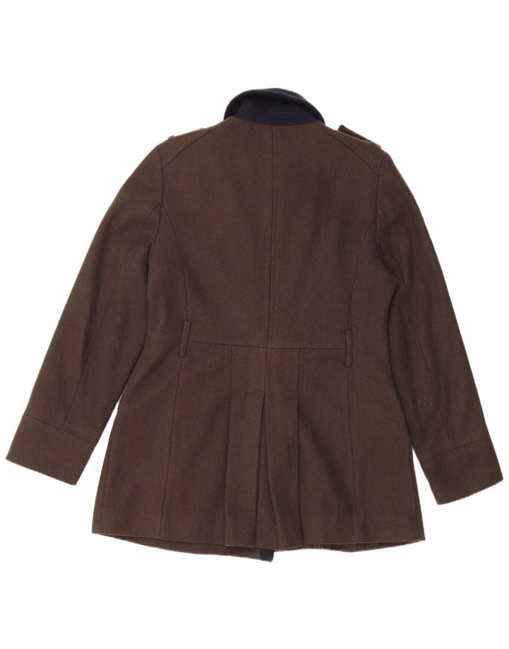 Cappotto doppiopetto David Bitton da donna Buffalo UK 12 Medio Cachi