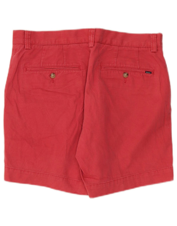 POLO RALPH LAUREN Pantaloncini chino da uomo W31 cotone rosso medio