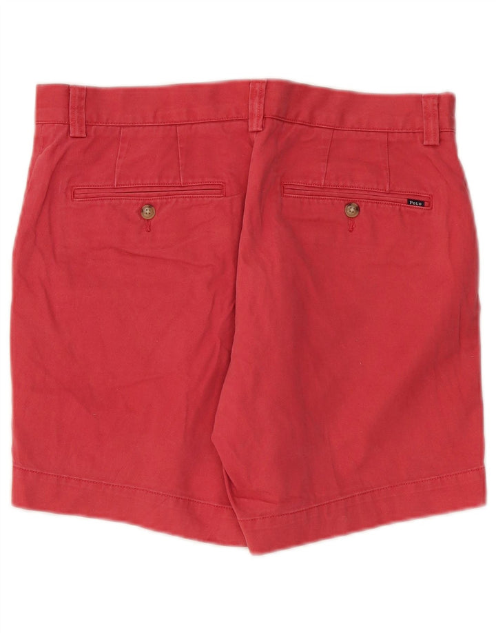POLO RALPH LAUREN Pantaloncini chino da uomo W31 cotone rosso medio