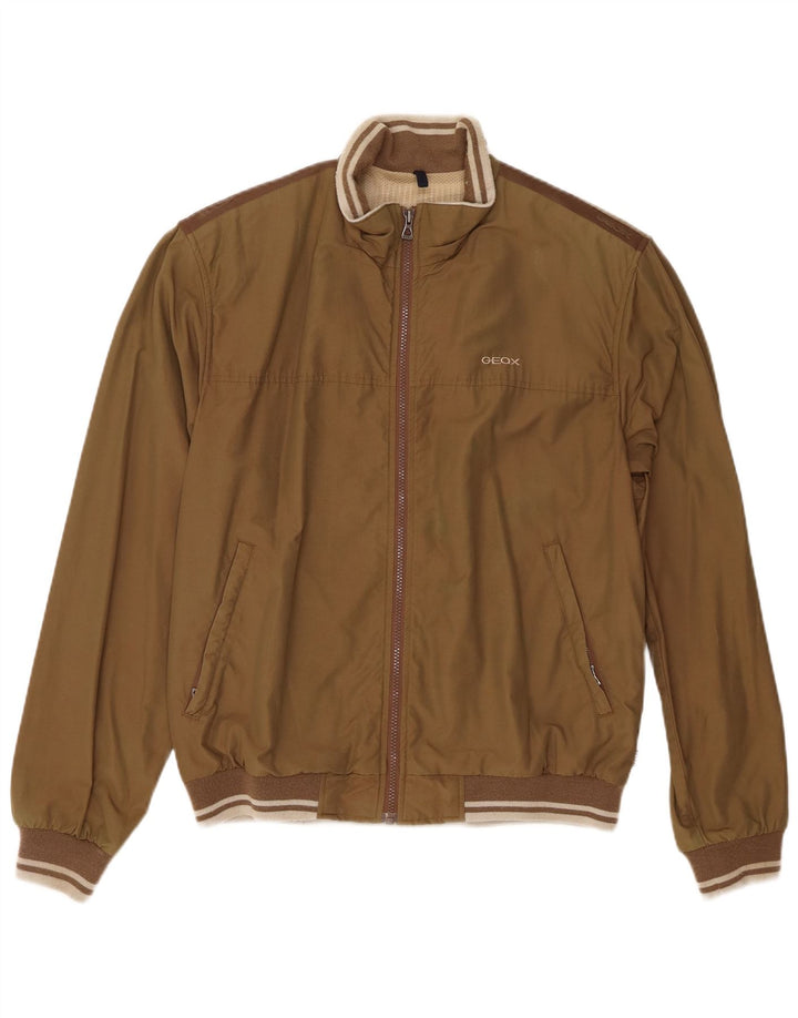 Giubbotto bomber da uomo Geox Respira UK 40 Large in cotone kaki