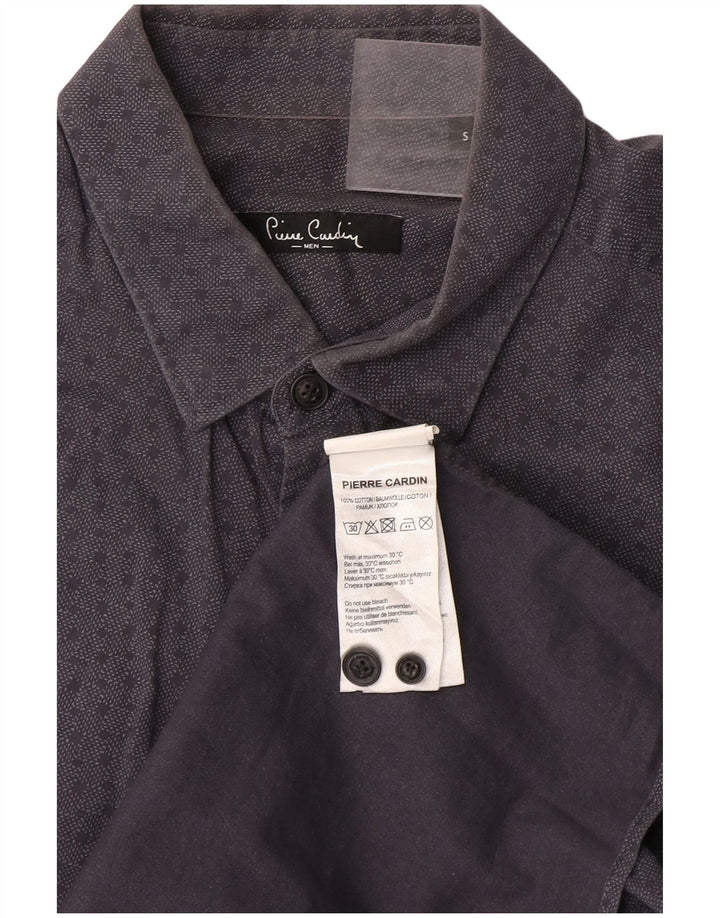 Camicia Uomo Pierre Cardin Piccola Cotone Maculato Grigio