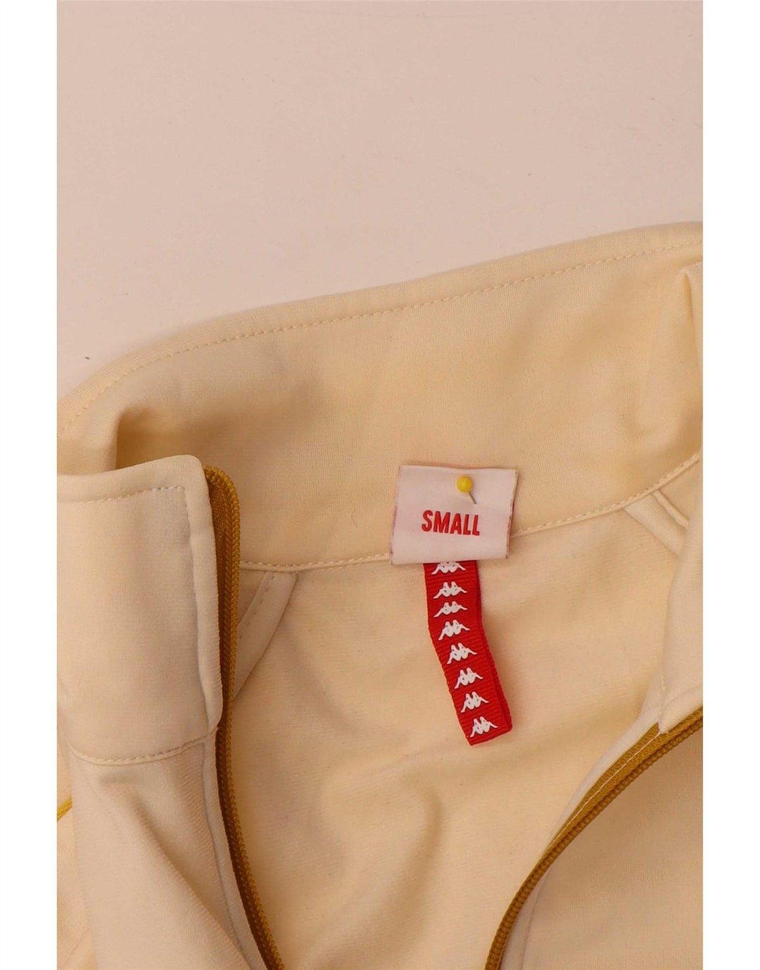 Giacca da ginnastica da donna con grafica Kappa UK 10 Small Beige Colourblock