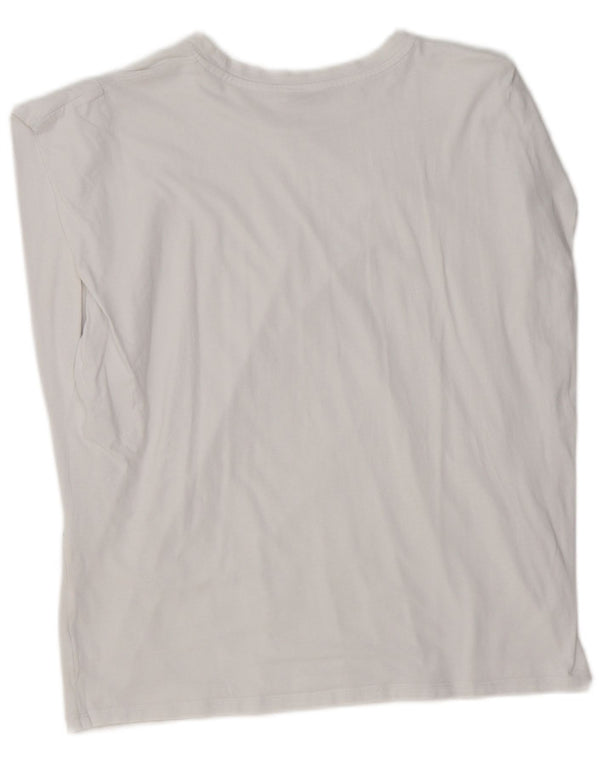 Zara Womens Oversized T-Shirt Top UK 10 Small White