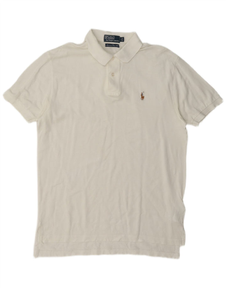 Polo Ralph Lauren Camicia da uomo grande in cotone bianco