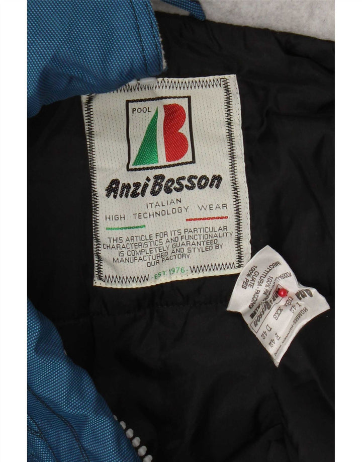 Giacca anorak da donna con cappuccio Anzi Besson IT 42 Blu medio Colourblock