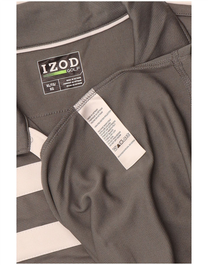 Polo senza maniche da donna IZOD UK 18 XL Poliestere color block grigio