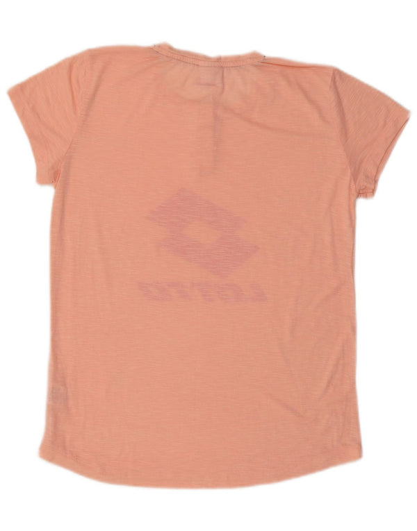 T-shirt grafica da donna Lotto Top UK 14 Poliestere rosa medio
