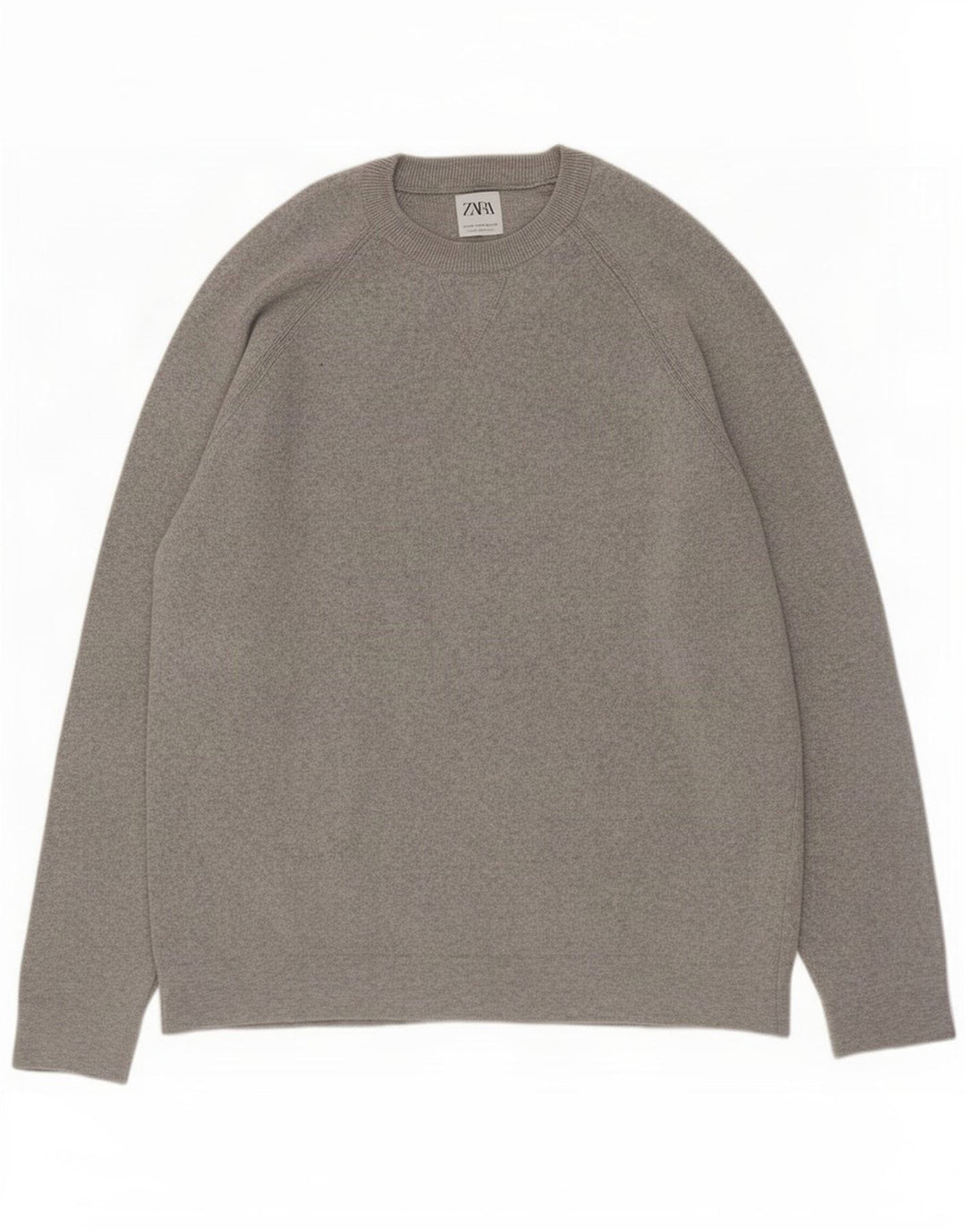 Maglione maglione girocollo da uomo Zara grigio medio