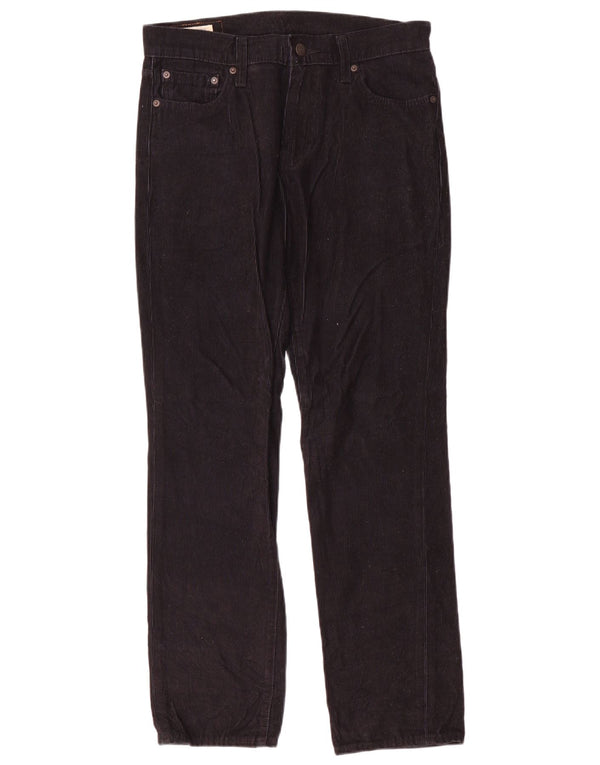 Pantaloni Levi's da uomo 511 slim in velluto a coste W30 L30 cotone nero