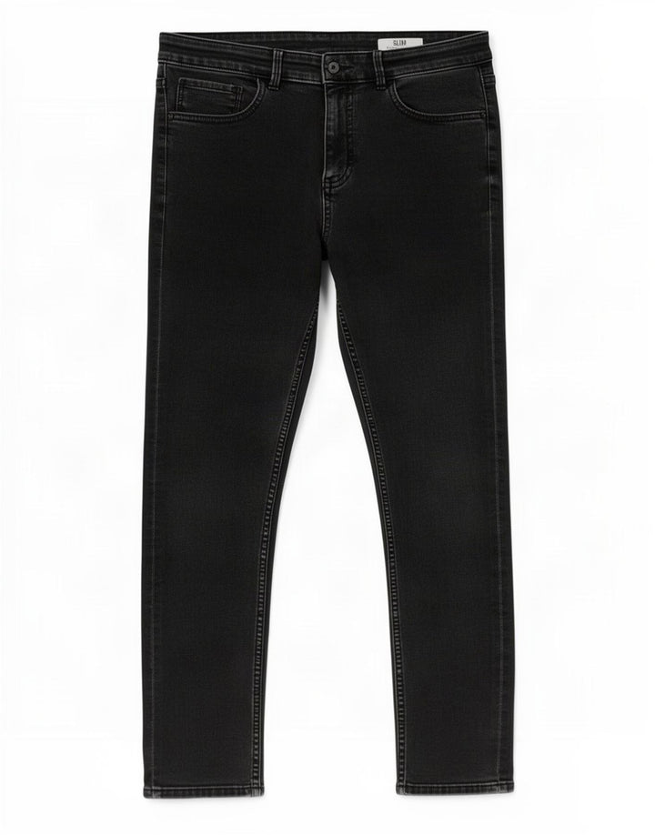 Jeans slim da donna Marks & Spencer UK 12 medio W30 L28 cotone nero
