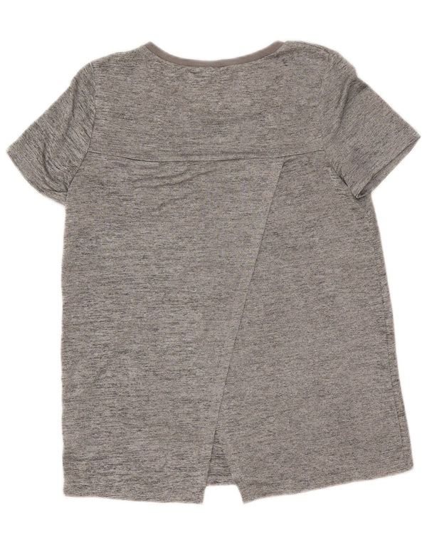 T-shirt da donna Oasis Top UK 10 piccolo poliestere chiazzato grigio
