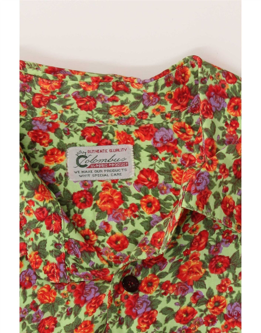 Camicia da uomo Columbus grande floreale multicolore