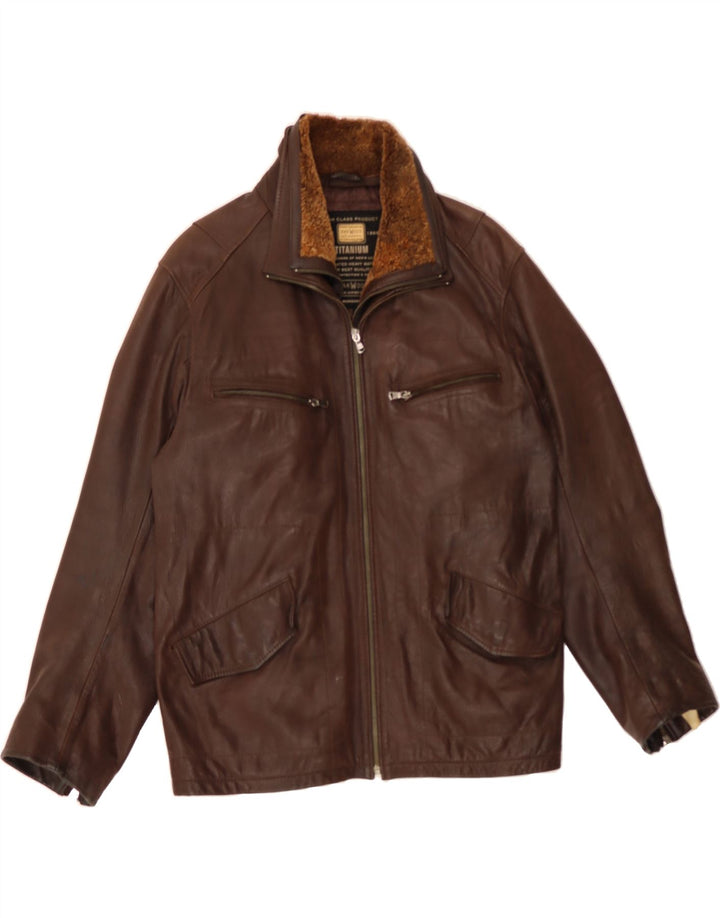 Giacca in pelle da uomo OAKWOOD UK 40 grande marrone