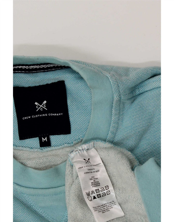 Crew Clothing Felpa da uomo Maglione in cotone blu medio