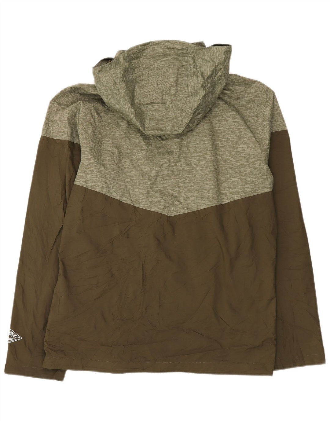 Giacca antipioggia da uomo con cappuccio Columbia UK 38 Poliestere color block color kaki medio