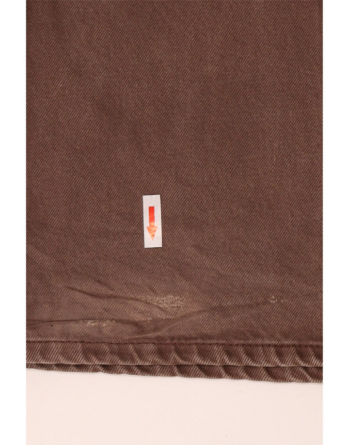 Jeans dritti da donna Zara W30 L33 cotone marrone