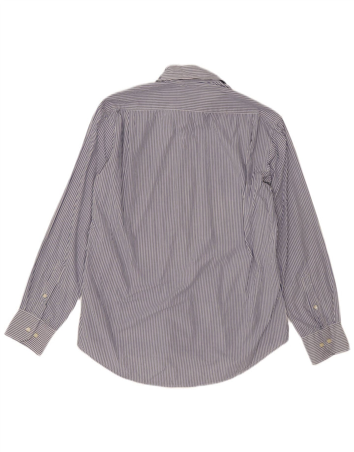 Camicia DACK'S da uomo vestibilità regolare in cotone gessato blu medio