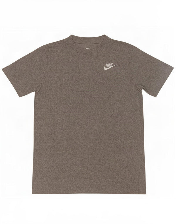 T-shirt da ragazzo Nike Top 12-13 anni Large in cotone mélange grigio