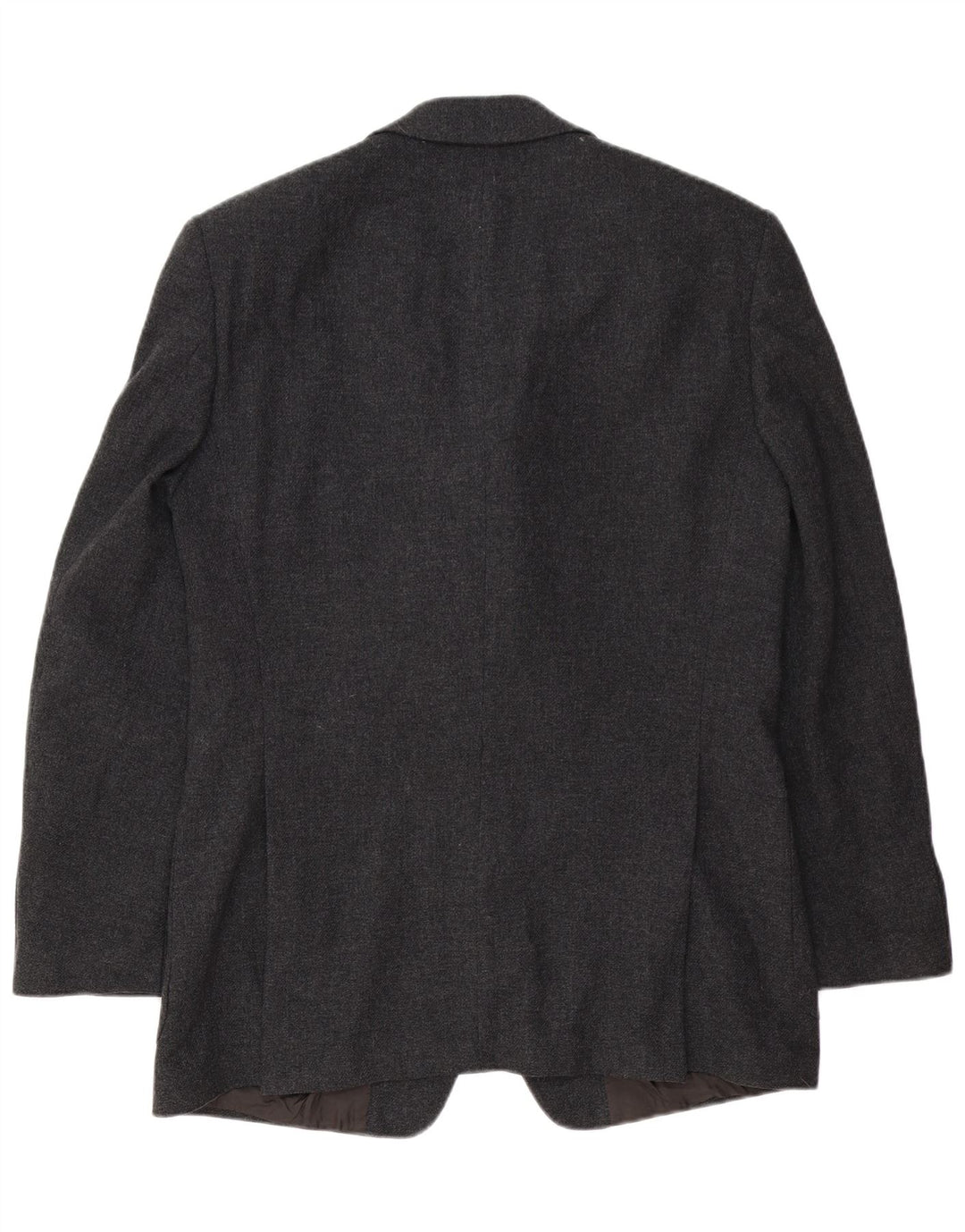 Giacca blazer da uomo a 3 bottoni Hugo Boss taglia 098 in lana vergine grigio medio