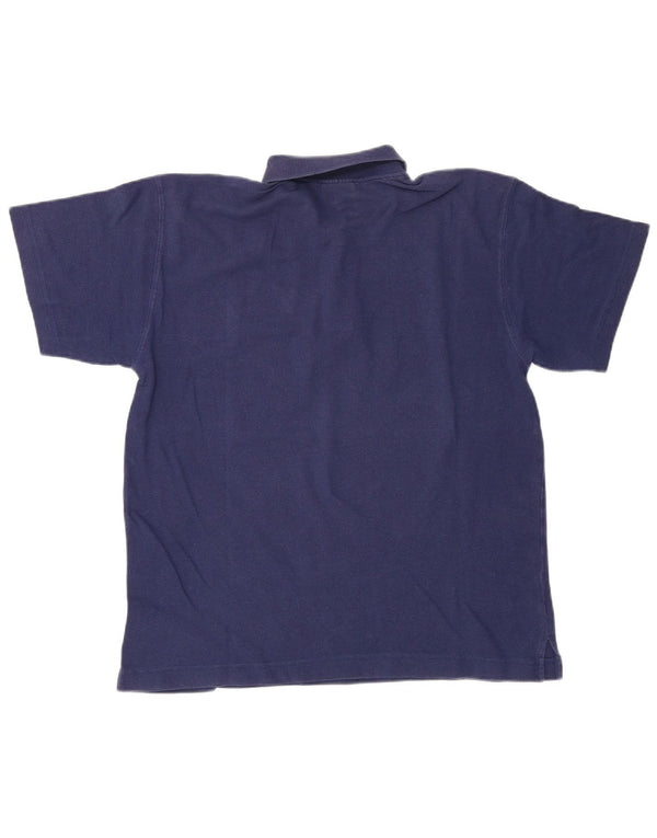Polo Reebok da uomo in cotone medio blu navy