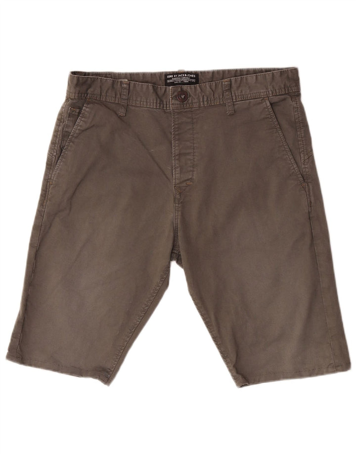 Pantaloncini chino da uomo Jack & Jones W34 grandi in cotone verde