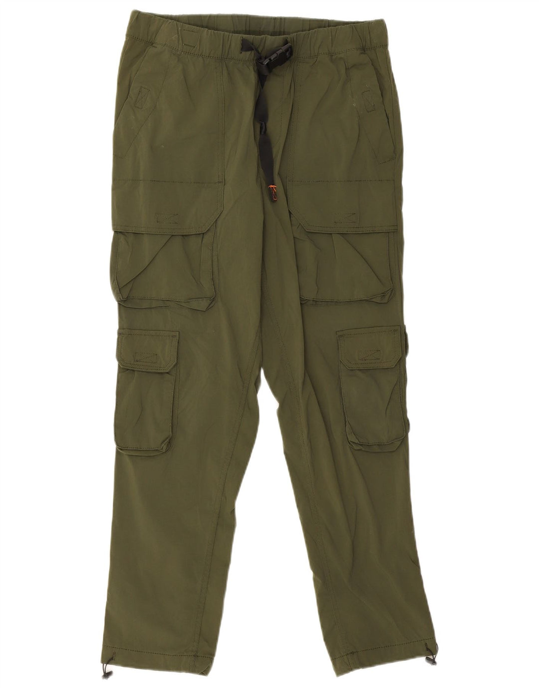 Pantaloni cargo dritti da uomo Jack & Jones medi W30 L27 nylon kaki