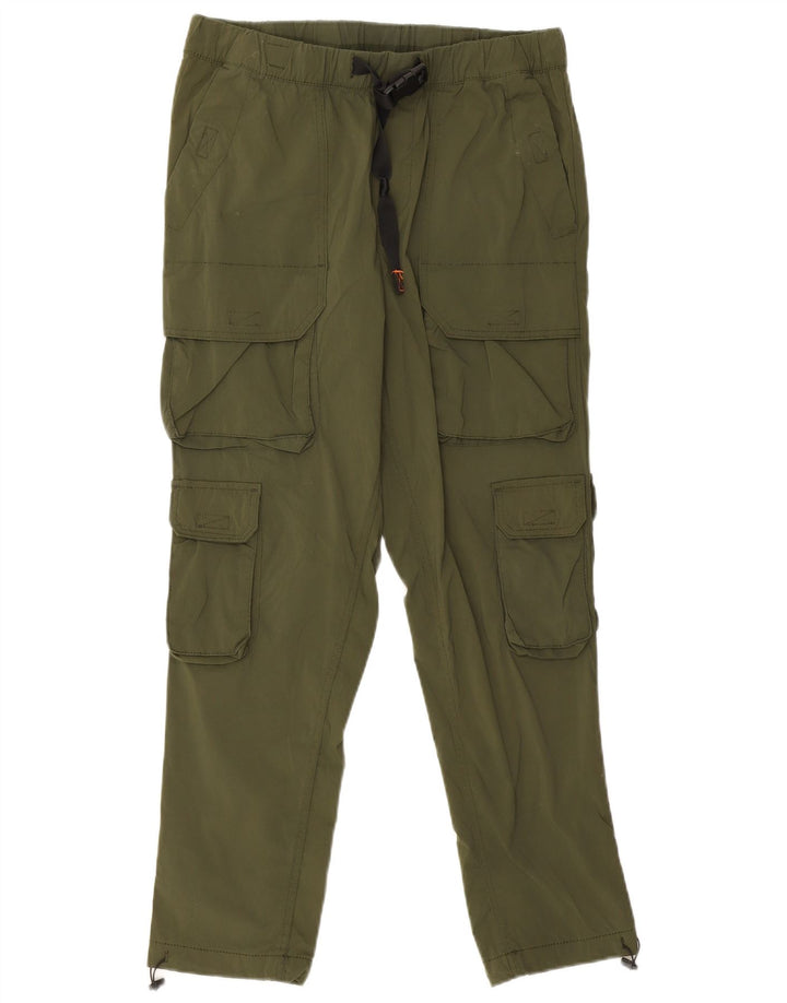 Pantaloni cargo dritti da uomo Jack & Jones medi W30 L27 nylon kaki