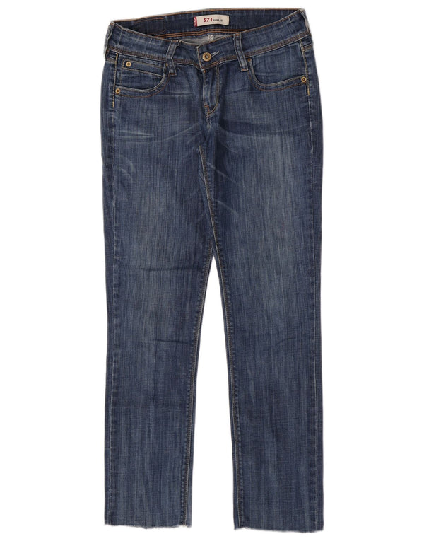 Jeans Levi's 571 Slim da donna W30 L28 in cotone blu