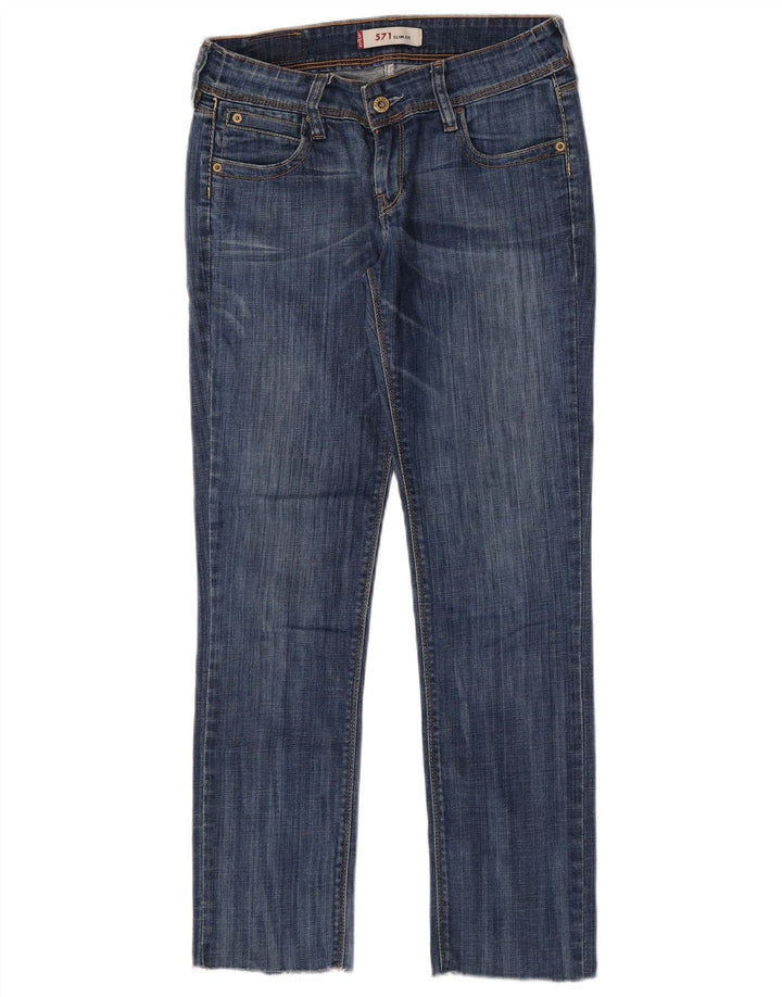 Jeans Levi's 571 Slim da donna W30 L28 in cotone blu