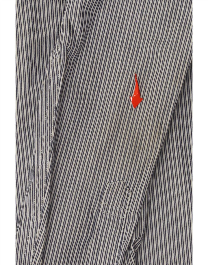 Camicia da uomo Tommy Hilfiger in cotone gessato grigio medio