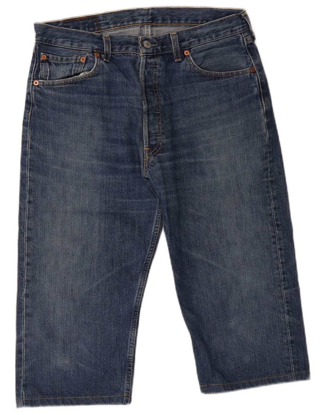 Jeans Capri da uomo Levi's taglia 34 W34 L17 cotone blu