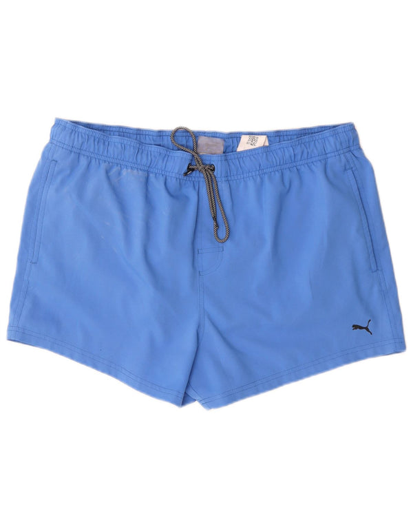 Pantaloncini da bagno da uomo Puma 2XL blu poliestere