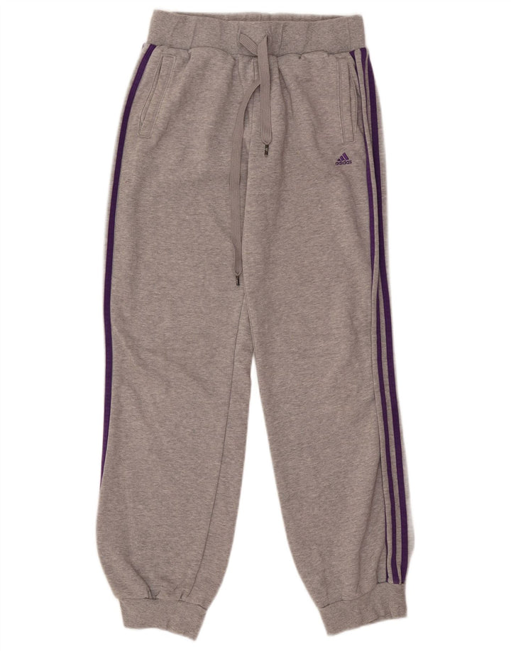 Pantaloni da tuta da donna Adidas Climalite Joggers UK 8/10 Piccolo Grigio
